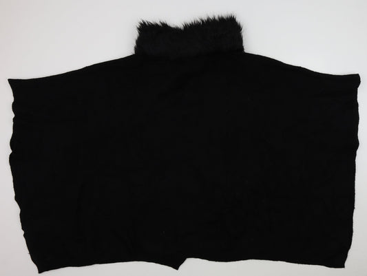 Womens UK Size One Size M&S Black Wrap Jumper