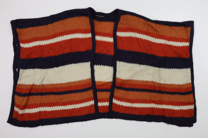 dorothy perking Womens Orange Striped  Cardigan Jumper Size S