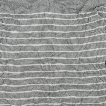 Gap Womens Grey Striped  Pullover Jumper Size S