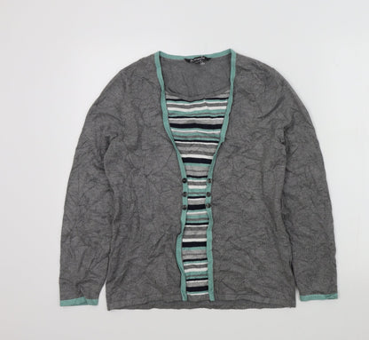 Womens UK Size 12 Bonmarché Grey Pullover Jumper