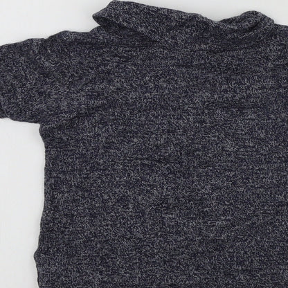NEXT Girls Blue Colourblock  Basic T-Shirt Size 12-18 Months