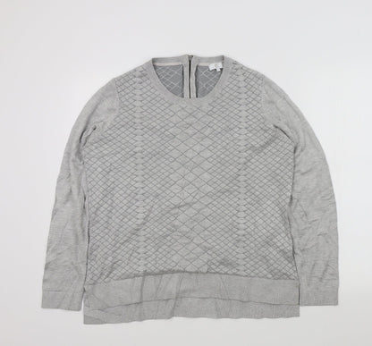 Womens UK Size L Country Casuals Grey Pullover Jumper