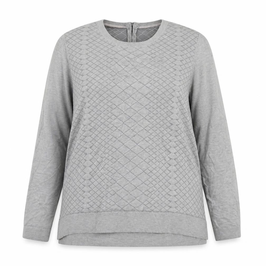 Womens UK Size L Country Casuals Grey Pullover Jumper