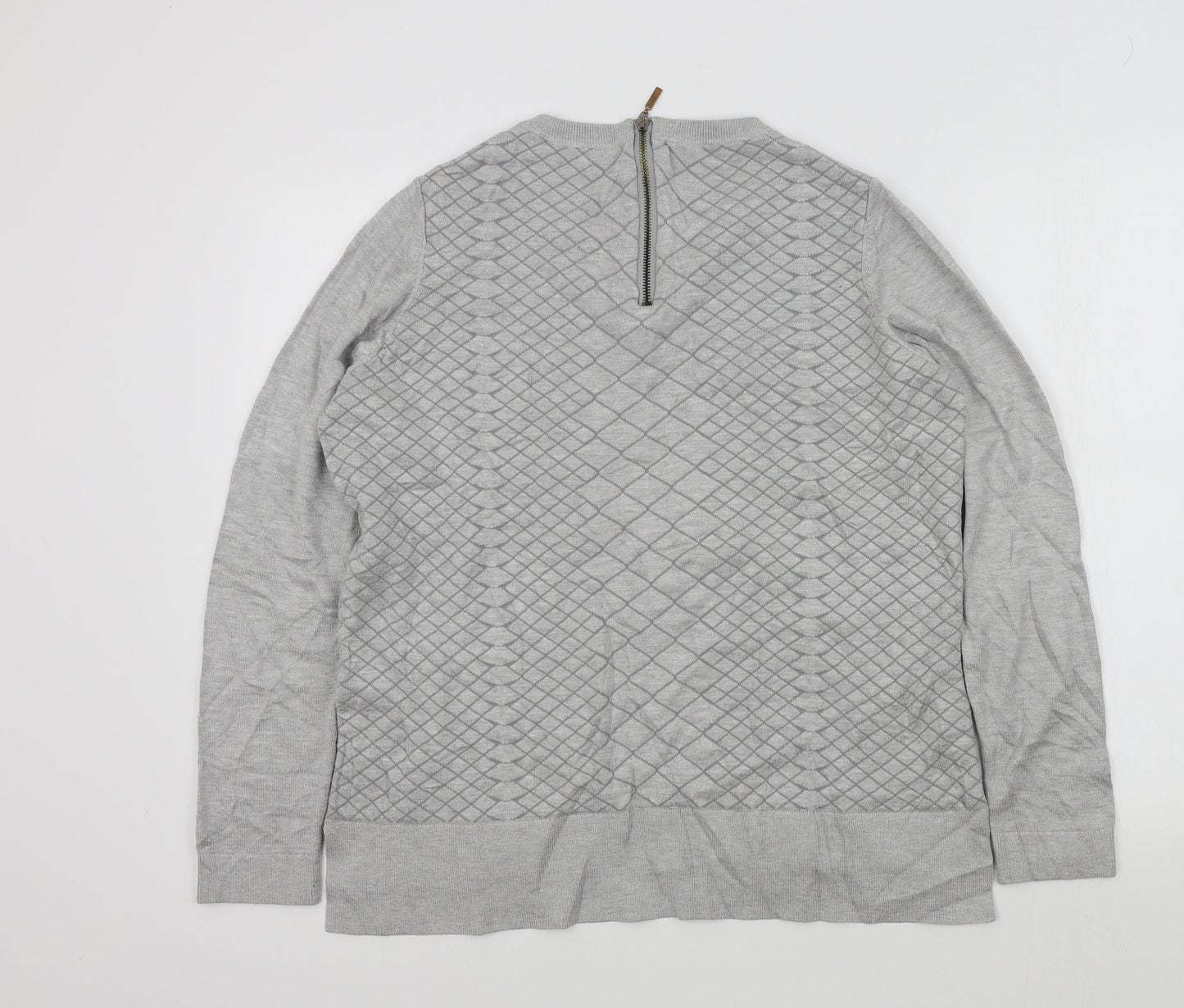 Womens UK Size L Country Casuals Grey Pullover Jumper
