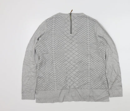 Womens UK Size L Country Casuals Grey Pullover Jumper