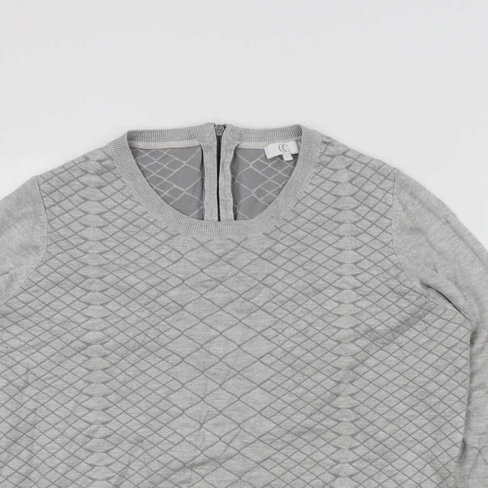 Womens UK Size L Country Casuals Grey Pullover Jumper