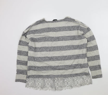Womens UK Size 14 F&F Grey Pullover Jumper