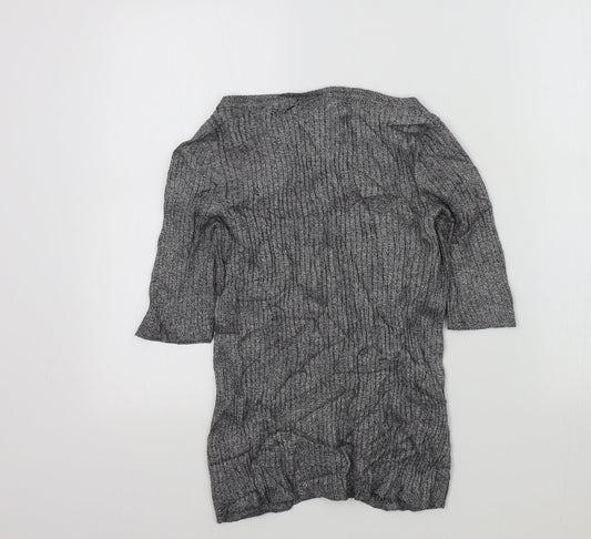 Womens UK Size 12 M&S Grey Pullover Jumper