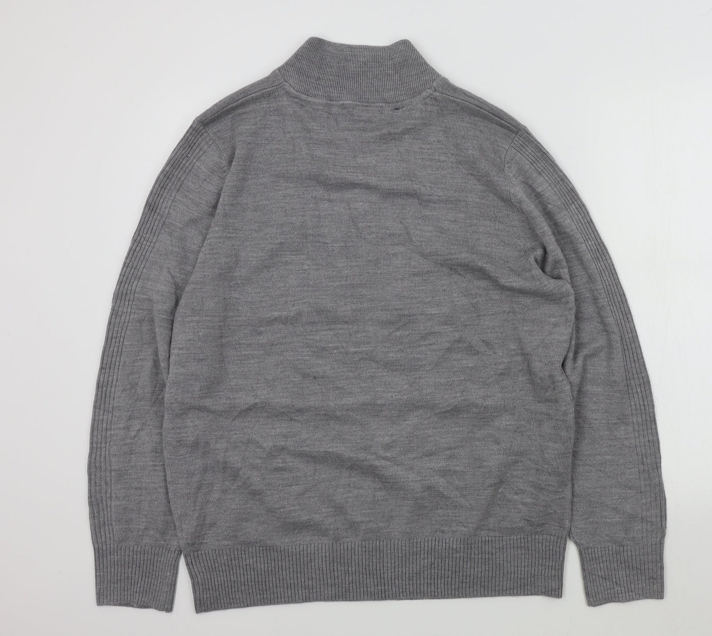 George Mens Grey   Pullover Jumper Size L  - t-shirt neck