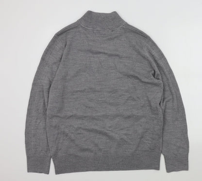 George Mens Grey   Pullover Jumper Size L  - t-shirt neck