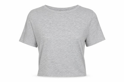 Womens UK Size 10 New Look Grey Wrap T-Shirt