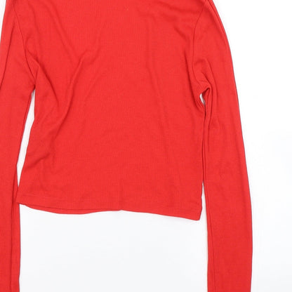 Cooperative Womens Red   Wrap T-Shirt Size S