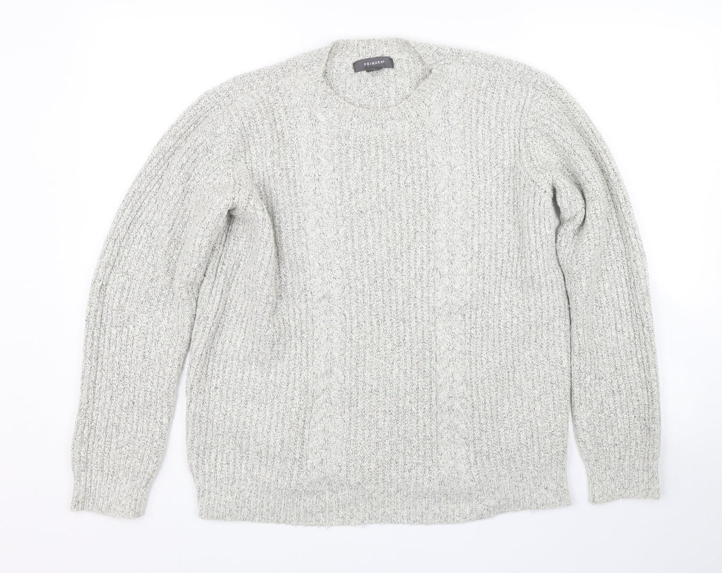 Primark Womens Grey   Pullover Jumper Size M