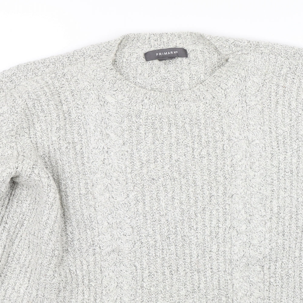 Primark Womens Grey   Pullover Jumper Size M