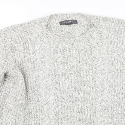 Primark Womens Grey   Pullover Jumper Size M