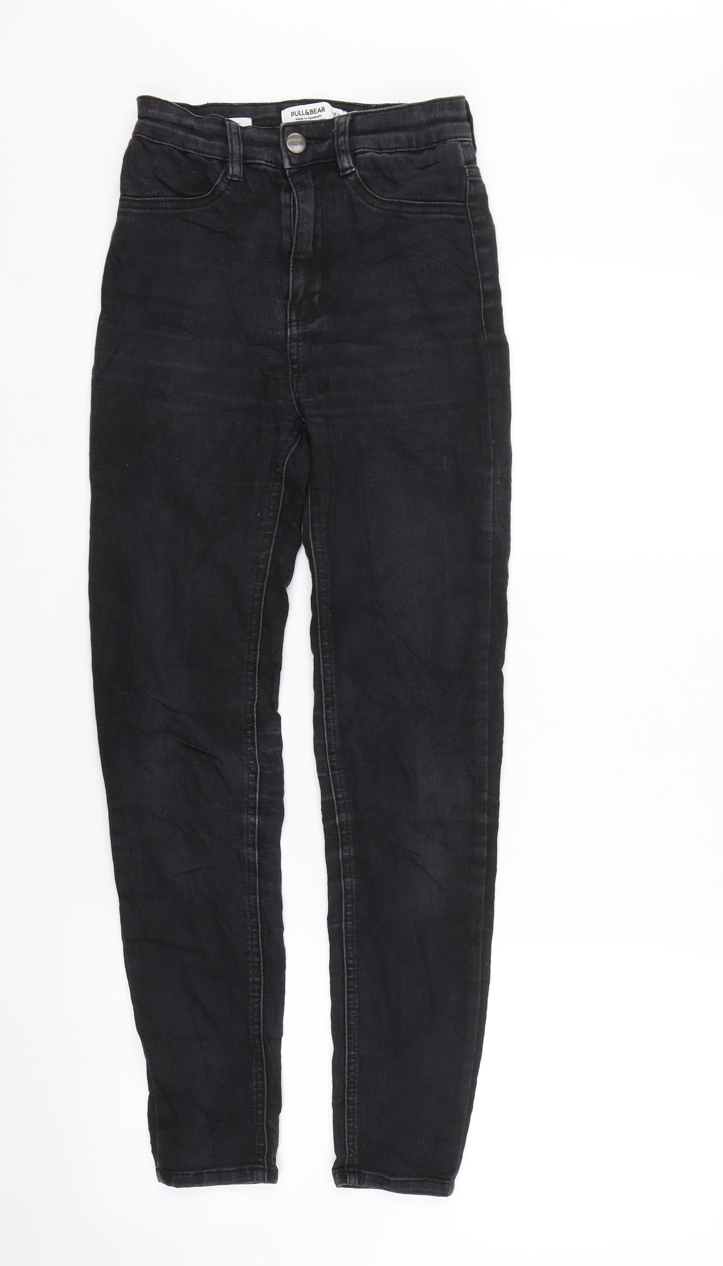 Pull&Bear Womens Black  Denim Skinny Jeans Size 4 L25 in