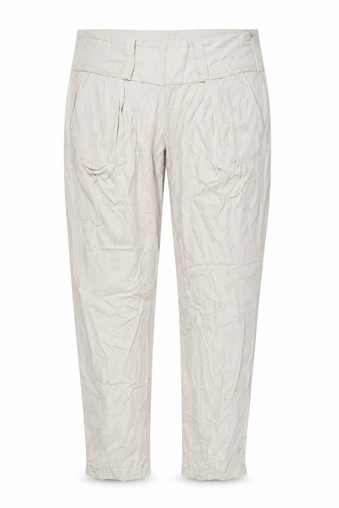 Womens UK Size S Preworn Regular Fit  Beige Trousers