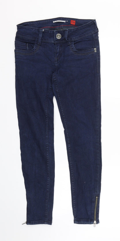 QS Womens Blue  Denim Skinny Jeans Size 34 L27 in