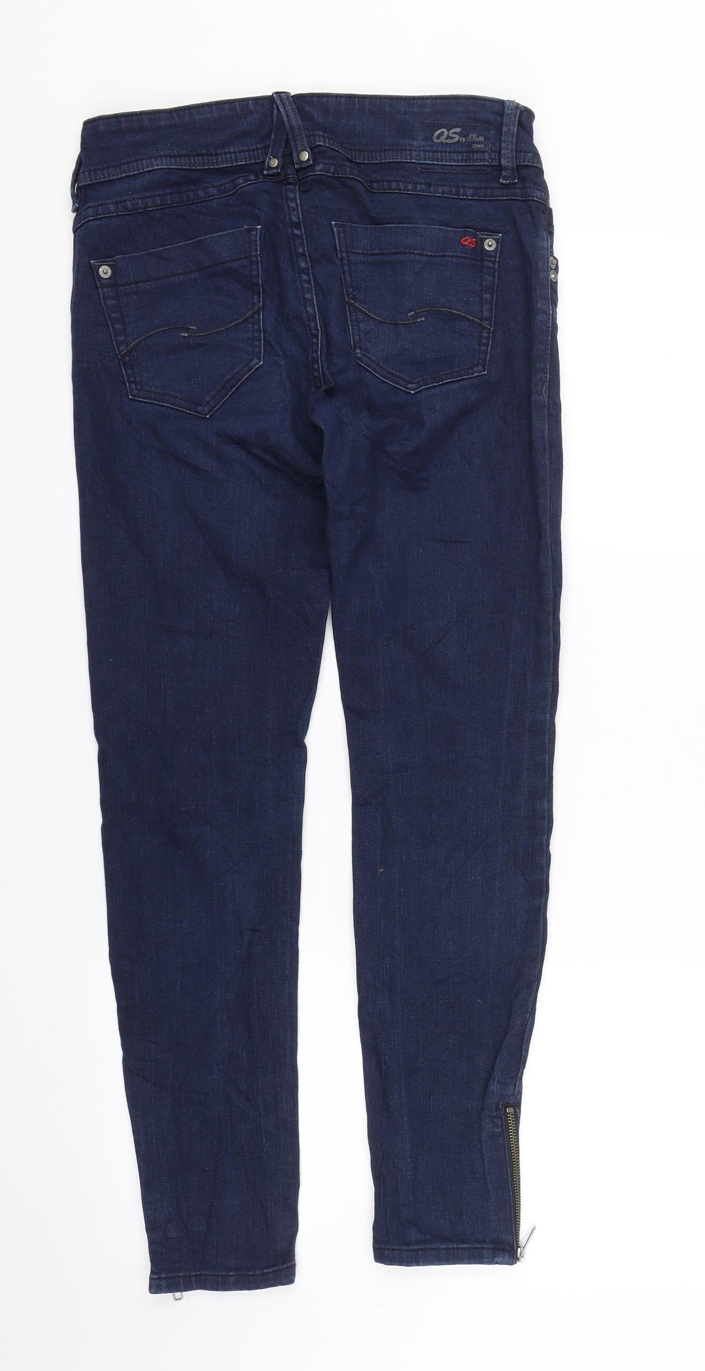 QS Womens Blue  Denim Skinny Jeans Size 34 L27 in