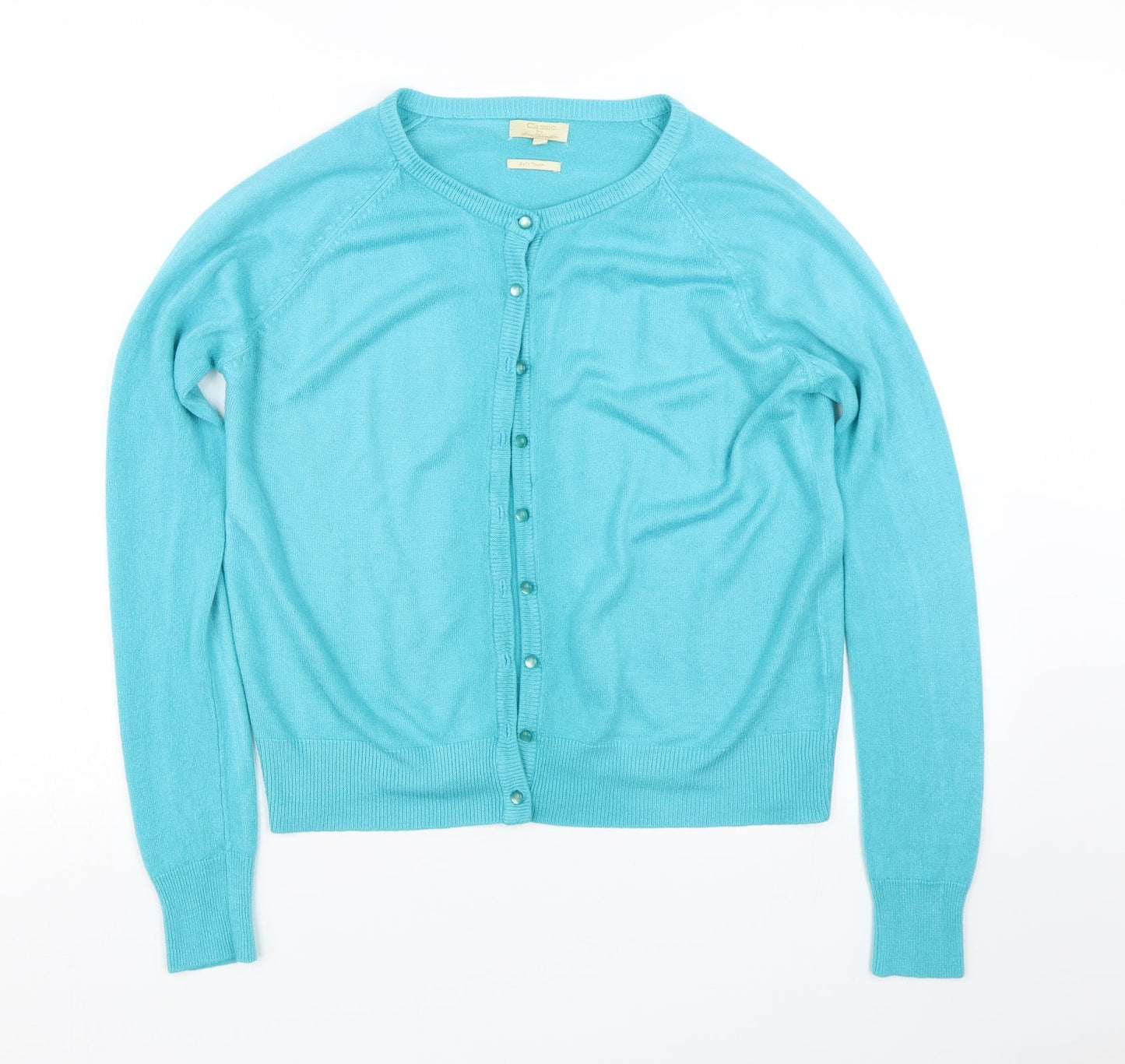 Womens UK Size M sarah hamilton Blue Cardigan Jumper