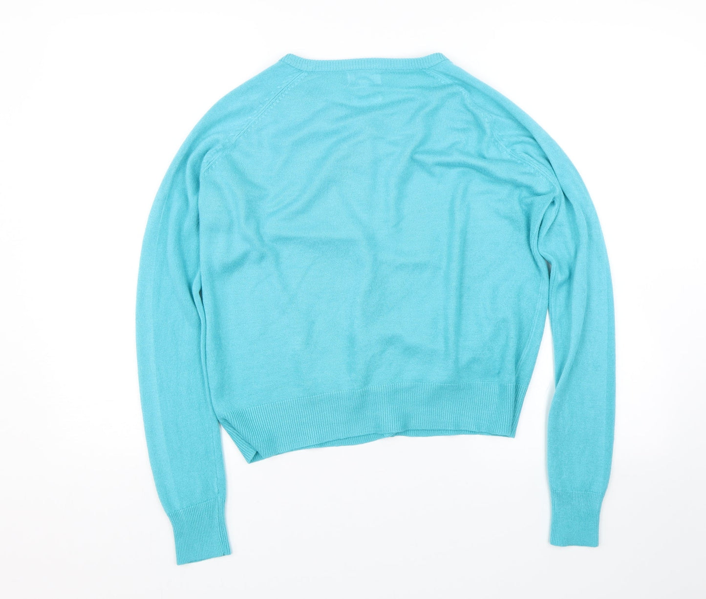 Womens UK Size M sarah hamilton Blue Cardigan Jumper
