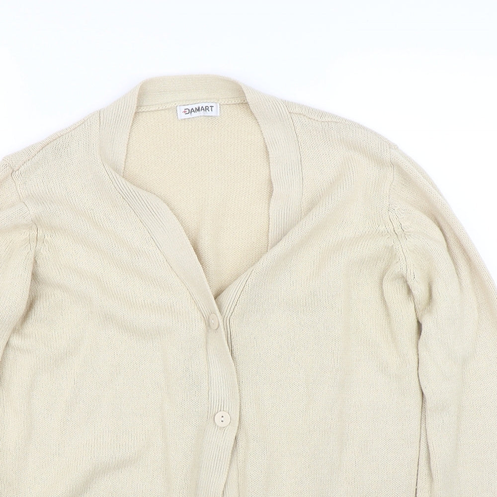 Damart Womens Beige   Cardigan Jumper Size 10