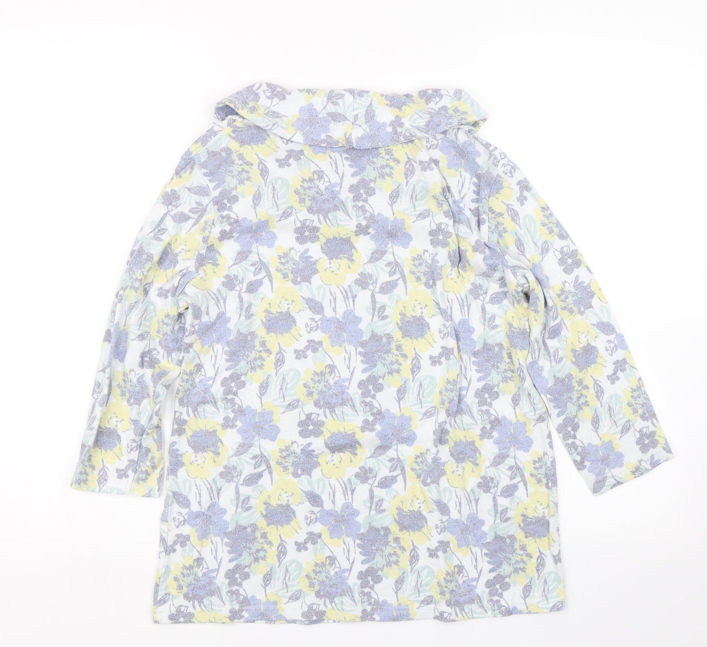 Isle Womens Multicoloured Floral  Basic T-Shirt Size S