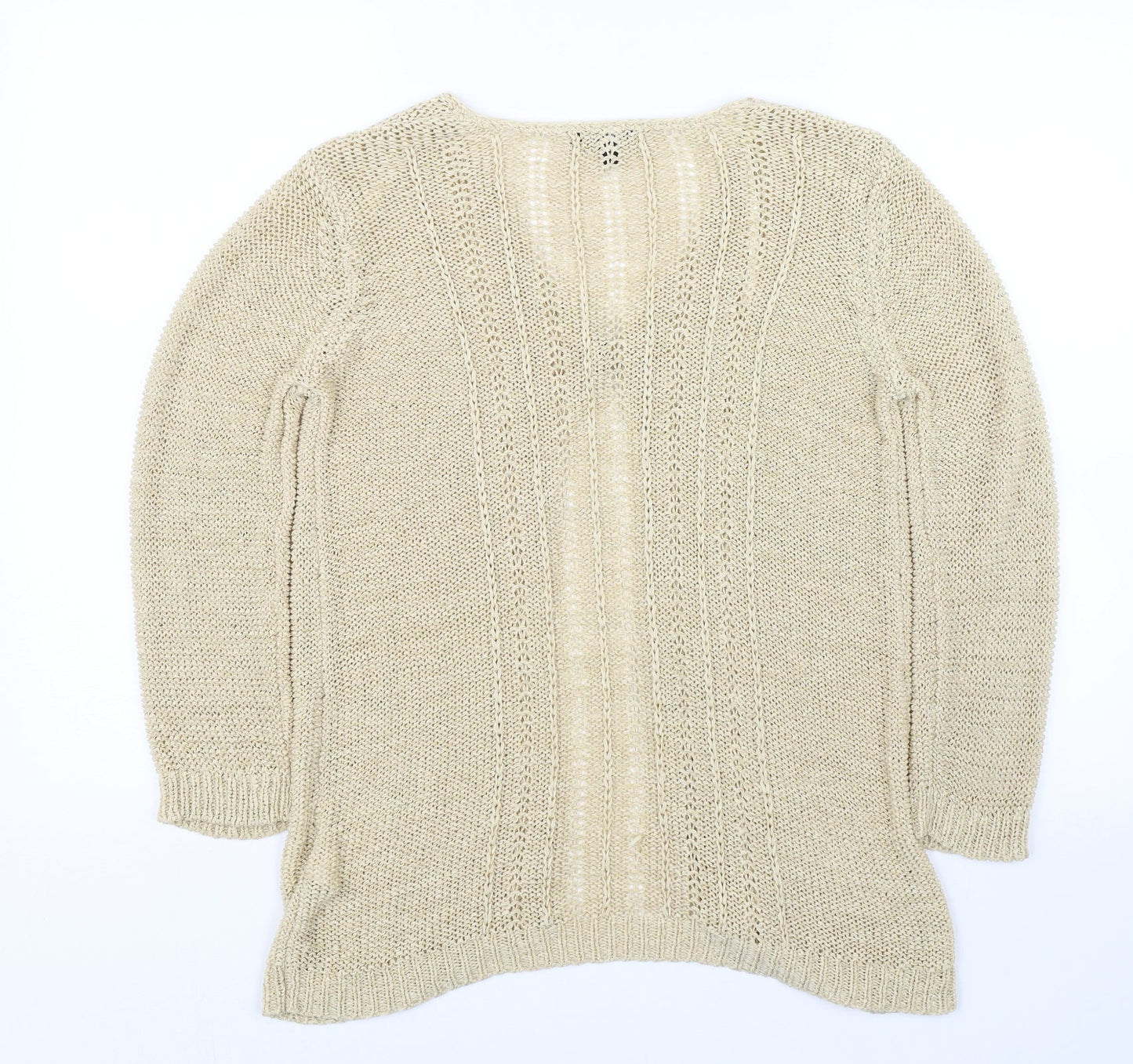 Womens UK Size 12 Originals Beige Cardigan Jumper