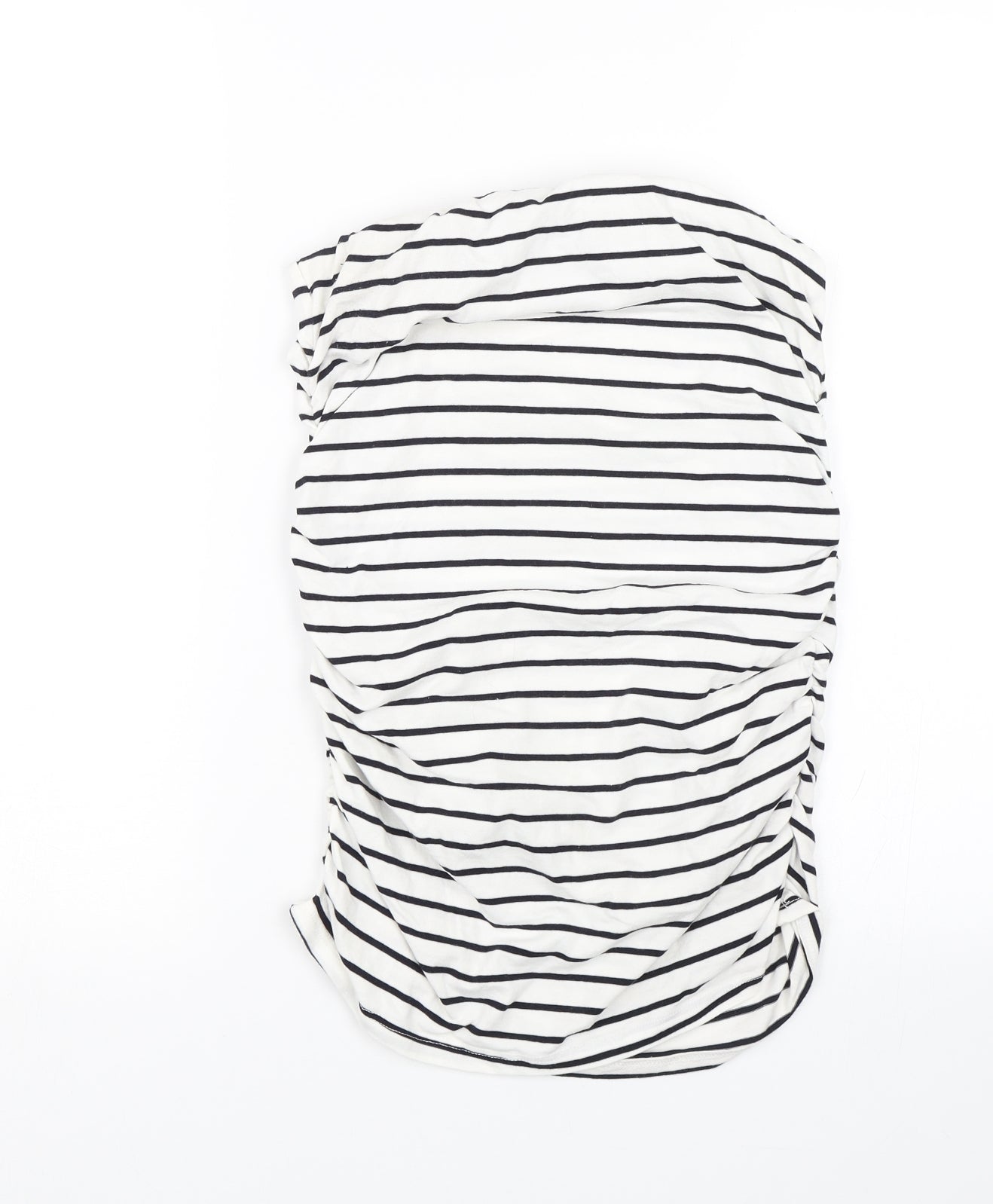 Dorothy Perkins Womens White Striped  Wrap Skirt Size 10