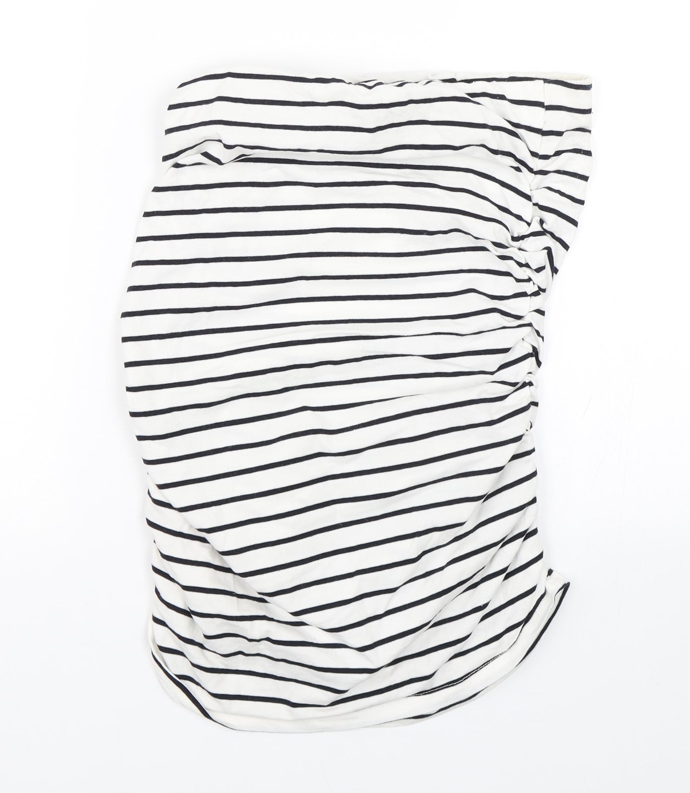 Dorothy Perkins Womens White Striped  Wrap Skirt Size 10