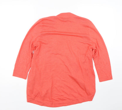 Womens UK Size S Wallis Red Cardigan Jumper