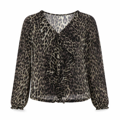 Womens UK Size S VERO MODA Brown Basic Blouse