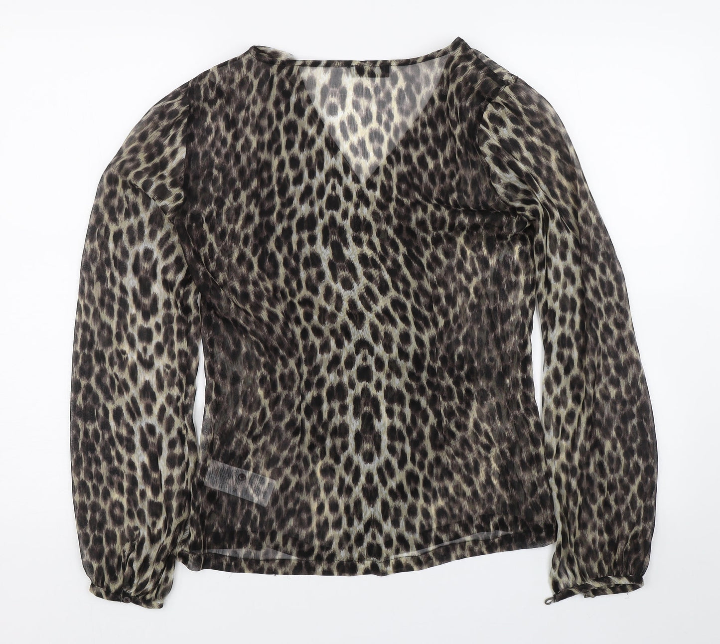 Womens UK Size S VERO MODA Brown Basic Blouse