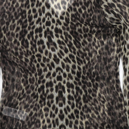 Womens UK Size S VERO MODA Brown Basic Blouse