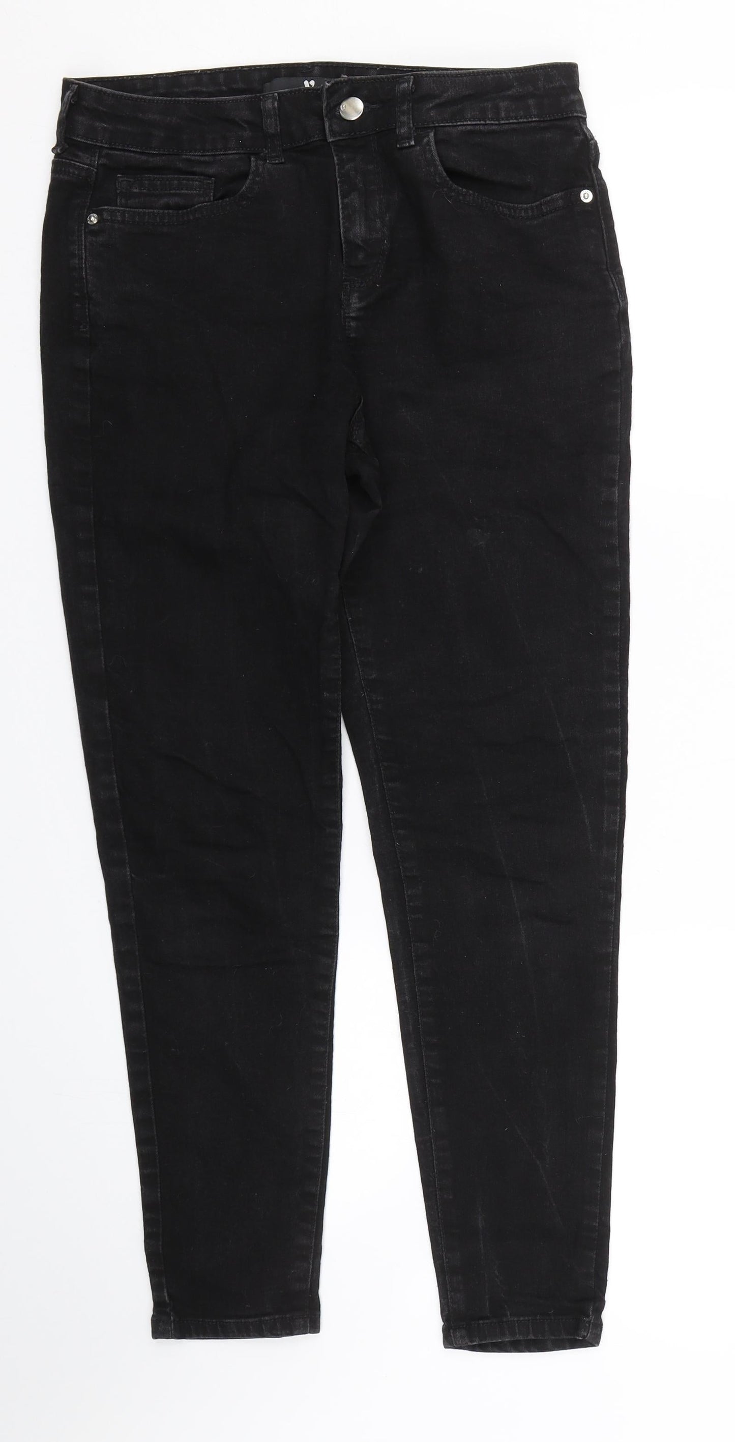 Very Womens Black  Denim Skinny Jeans Size 10 L24.5 in