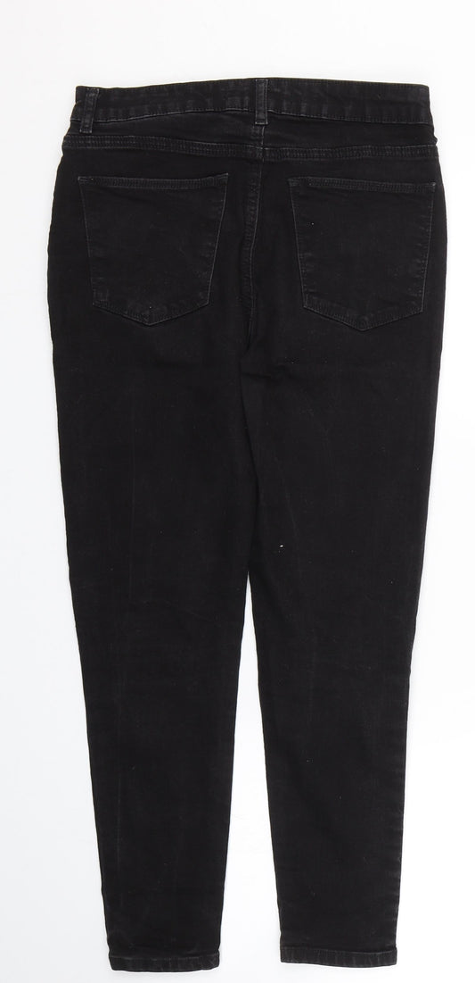 Very Womens Black  Denim Skinny Jeans Size 10 L24.5 in