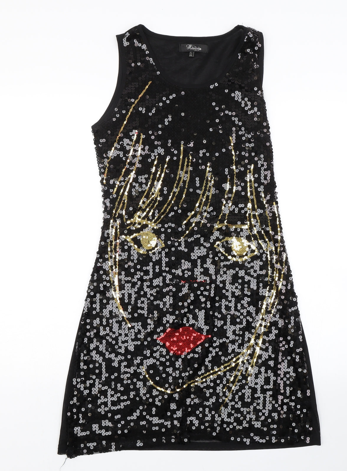 Hoowen Womens Black   Tank Dress  Size 10