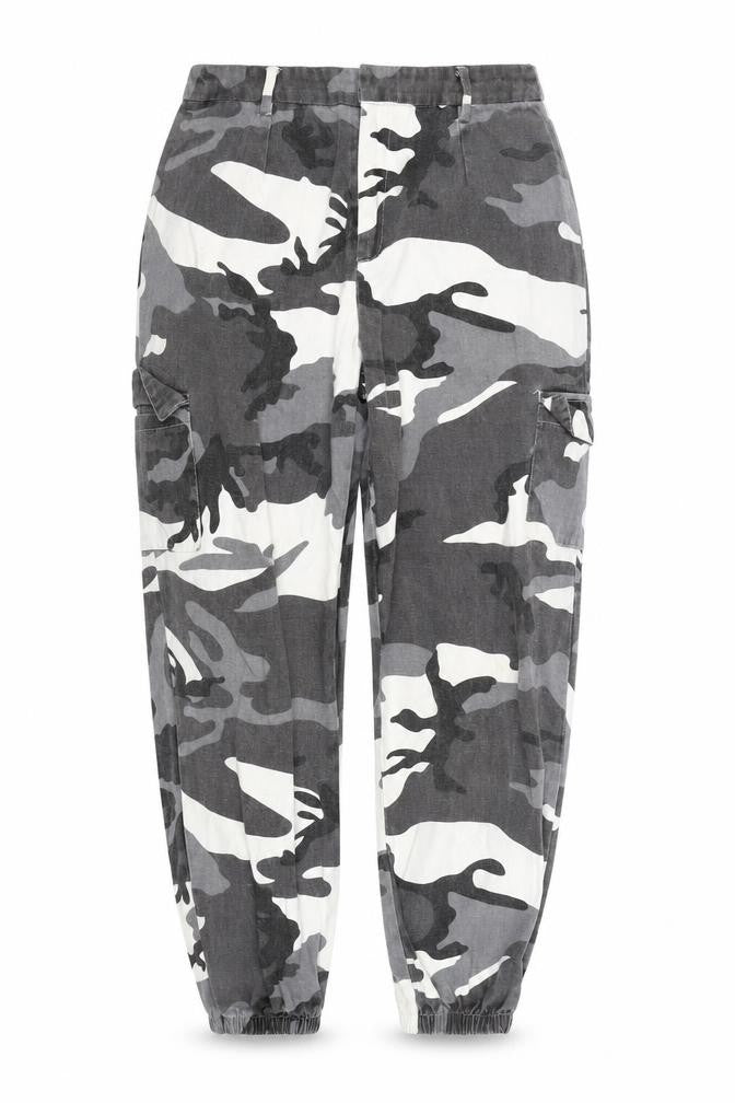 SHEIN Shien Womens Black Camouflage  Cargo Trousers Size S L25 in