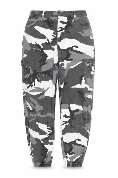 SHEIN Shien Womens Black Camouflage  Cargo Trousers Size S L25 in