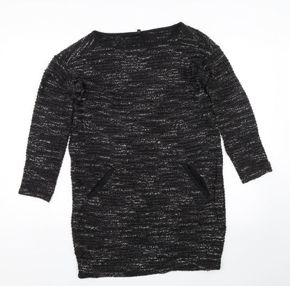 NEXT Womens Black   Jumper Dress  Size 8