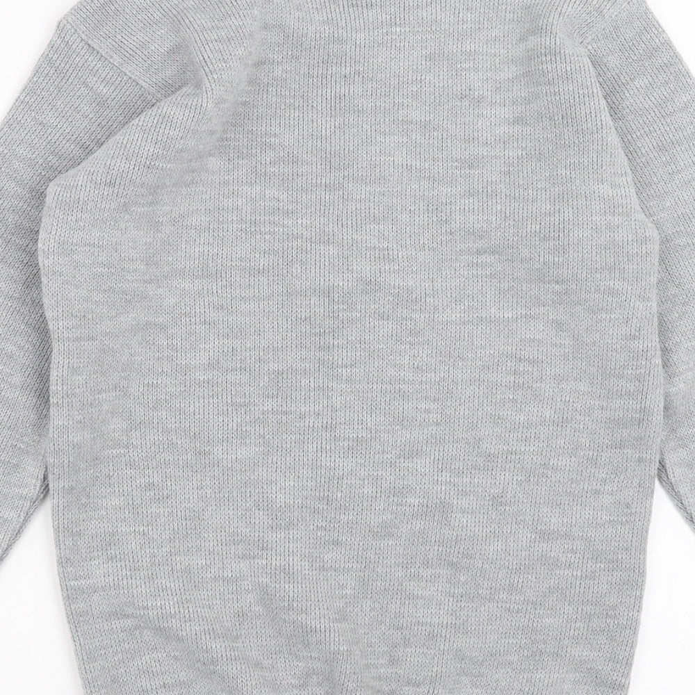 BOOHOO MAN Mens Grey  Knit Pullover Jumper Size S  - breaking bad christmas