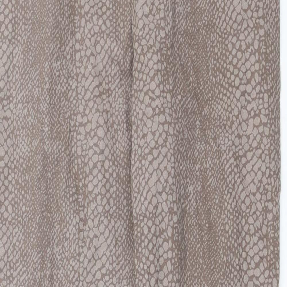 George Womens Beige Animal Print Denim Jegging Jeans Size 14 L28 in