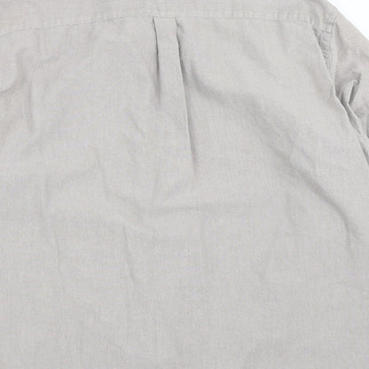 Atlantic Bay Mens Grey    Button-Up Size XL