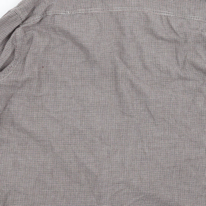 Mens UK Size L Easy Red  Button-Up Long Sleeve Casual Shirt