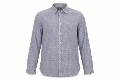Mens UK Size L Easy Blue  Button-Up Long Sleeve Casual Shirt