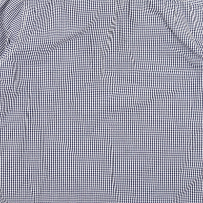 Mens UK Size L Easy Blue  Button-Up Long Sleeve Casual Shirt