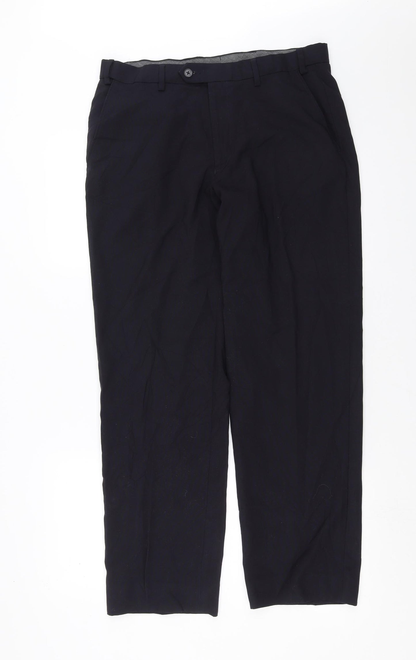 Marks and Spencer Mens Blue   Trousers  Size 34 in L31 in