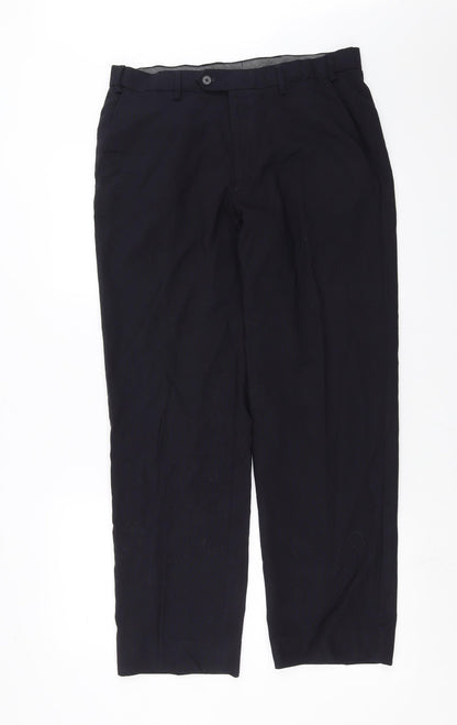 Marks and Spencer Mens Blue   Trousers  Size 34 in L31 in