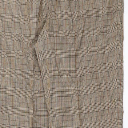 Karting Womens Brown Check  Trousers  Size 34 in L30 in