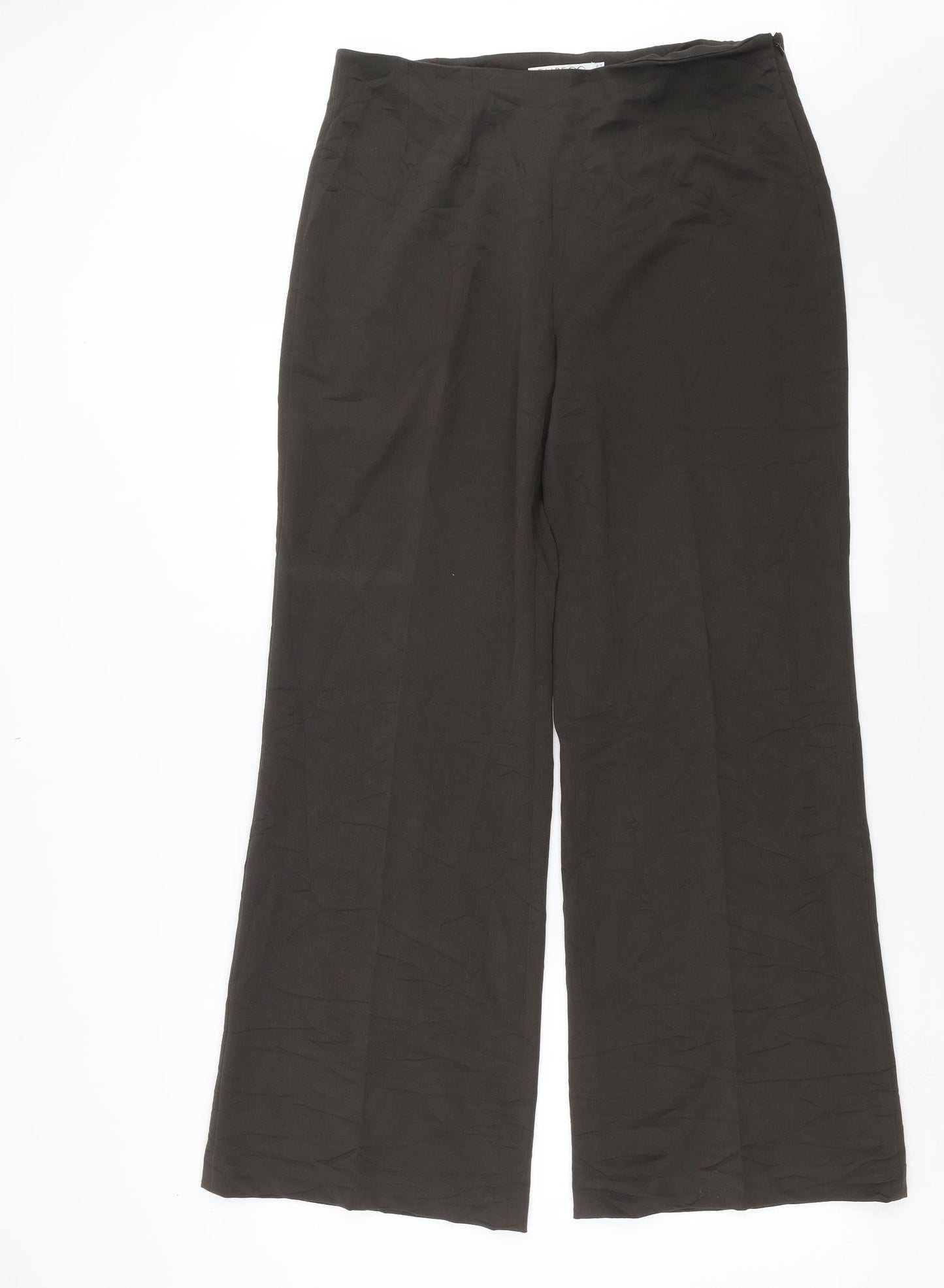 Womens UK Size 16 Emreco Regular Fit  Brown Trousers